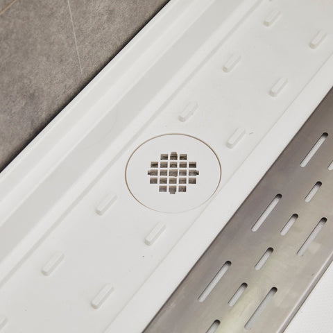 ANZZI Shower Base 60 in. L x 36 in. W Shower Pan Base with Right Drain in Glossy White Marine Acrylic