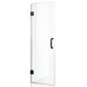 ANZZI Series 30 in. x 72 in. Frameless Hinged Shower Door in Matte Black with Handle