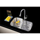 ANZZI Moore Undermount Stainless Steel 32 in. 0-Hole 60/40 Double Bowl Kitchen Sink in Brushed Satin