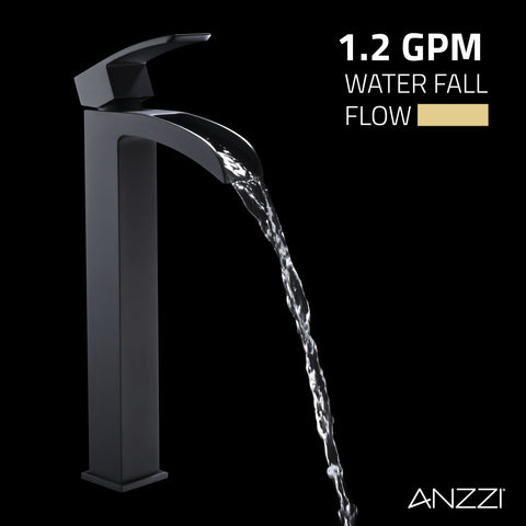 ANZZI Key Series Single Hole Single-Handle Vessel Bathroom Faucet