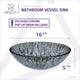 ANZZI Posh Series Deco-Glass Vessel Sink