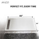 ANZZI Shower Base 60 in. L x 36 in. W Shower Pan Base with Left  Drain in Glossy White Marine Acrylic
