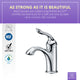 Arc Series Single Hole Single-Handle Low-Arc Bathroom Faucet