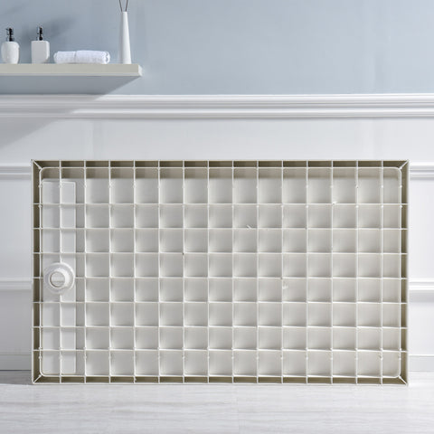 ANZZI Shower Base 60 in. L x 30 in. W Shower Pan Base with Left Drain in Glossy White Marine Acrylic