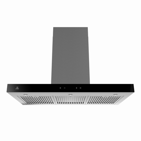 ANZZI 36-Inch 600 CFM 3-Speed Stainless Steel Wall Mount Convertible Residential Range Hood with LED Lamp