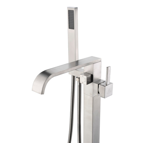 Angel 2-Handle Claw Foot Tub Faucet with Hand Shower