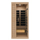 SC-SS0013-GS - SteamSpa Lucia 1- Person Indoor Hemlock Wooden Carbon FAR Infrared Home Sauna Room with LED Touch Control Panel and Heater