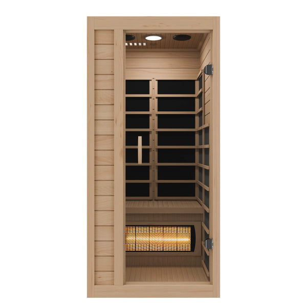SC-SS0013-GS - SaunaSpa Lucia 1- Person Indoor Hemlock Wooden
