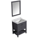 VT-MRCT1030-GY - ANZZI Montaigne 30 in. W x 22 in. D Bathroom Bath Vanity Set in Gray with Carrara Marble Top with White Sink