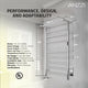 ANZZI Eve 8-Bar Stainless Steel Wall Mounted Electric Towel Warmer Rack