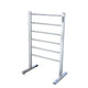 Kiln Series 6-Bar Stainless Steel Floor Mounted Electric Towel Warmer Rack in Polished Chrome