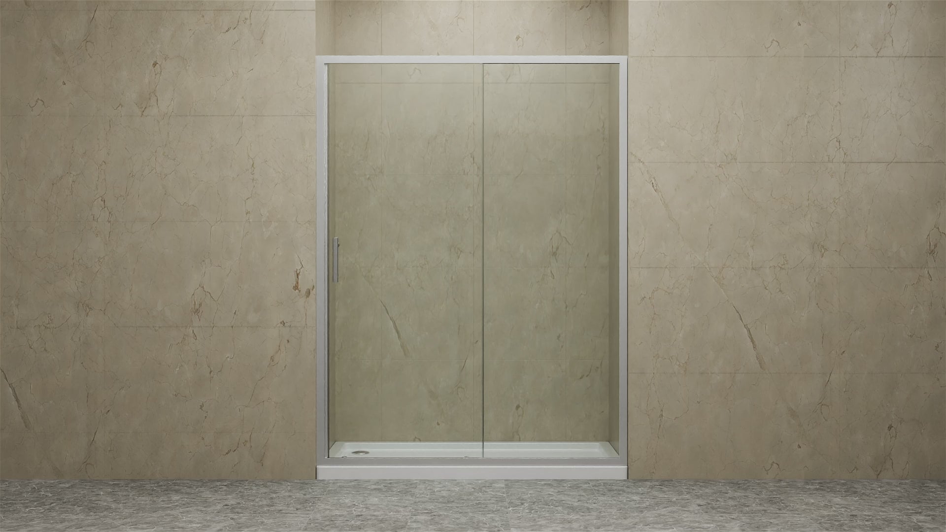 SD-AZ052-01CH-R - ANZZI 48 in. x 72 in. Framed Shower Door with