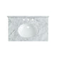 ANZZI Verona 34.5 in. Console Sink with Carrara White Counter Top