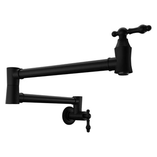 Marca 360-Degree 24 in. Wall Mounted Pot Filler with Dual Swivel