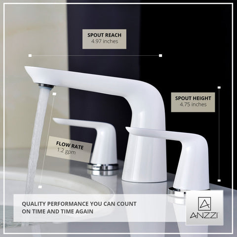 ANZZI Pendant Series 8 in. Widespread 2-Handle Low-Arc Bathroom Faucet