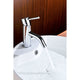 L-AZ030 - ANZZI Bravo Series Single Hole Single-Handle Low-Arc Bathroom Faucet in Polished Chrome