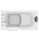 AZ2853LWD-CP - ANZZI Coupe Premier 53 - 60 in x 28 in. Left Drain Air and Whirlpool Jetted Walk-in Tub in White