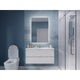39 in W x 20 in H x 18 in D Bath Vanity with Cultured Marble Vanity Top in White with White Basin & Mirror