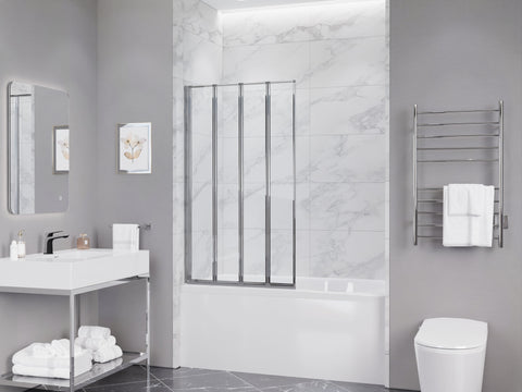 ANZZI 56-in. x 33-in. Accordion-Style Bathtub Shower Door