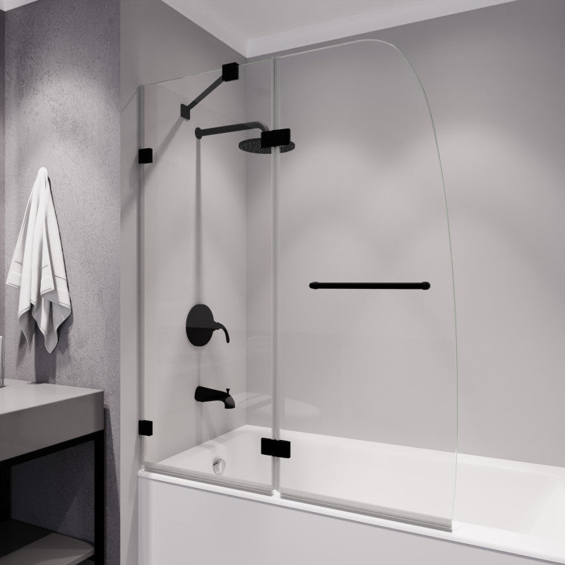 ANZZI Pacific Series 48 in. by 58 in. Frameless Hinged Tub Door