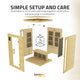 Seychelles 2-Person Carbon FAR Infrared Infrared Hemlock Wooden Indoor Home Sauna Room with LED Touch Control Panel