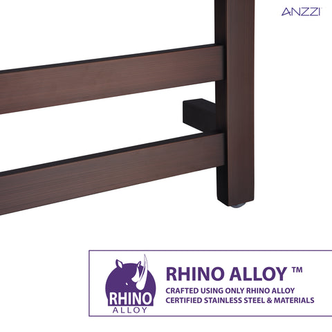 Note 6-Bar Stainless Steel Wall Mounted Towel Warmer in Oil Rubbed Bronze