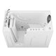 AZ2853LWD-CP - ANZZI Coupe Premier 53 - 60 in x 28 in. Left Drain Air and Whirlpool Jetted Walk-in Tub in White