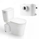 NESSO 0.8-HP 115-Volt 33 GPM Macerator Effluent Pump in White with High Flow Capacity and Fast Super Quiet Operation