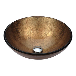 LS-AZ293 - ANZZI Posh Series 17 in. Bathroom Vessel Sink with Scratch-Tough and Stain-Resistant Surface in Celestial Earth Glass