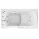 ANZZI 32 in. x 60 in. Left Drain Quick Fill Walk-In Whirlpool Tub with Powered Fast Drain in White