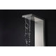 ANZZI Govenor 64 in. Full Body Shower Panel with Heavy Rain Shower and Spray Wand in Brushed Steel