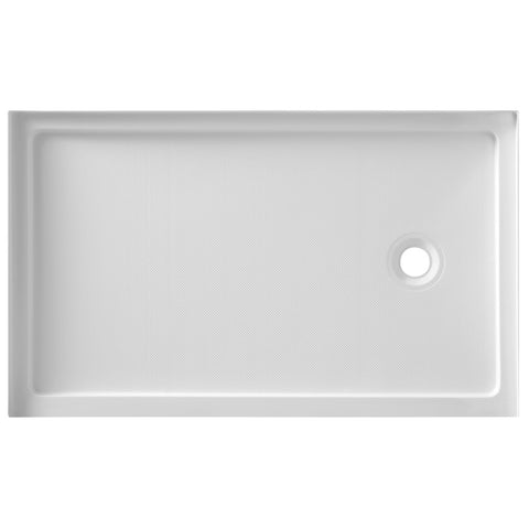 ANZZI ANZZI Series 36 in. x 60 in. Single Threshold Shower Base in White