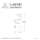 L-AZ181BN - Nettuno Single Handle Vessel Sink Bathroom Faucet in Brushed Nickel