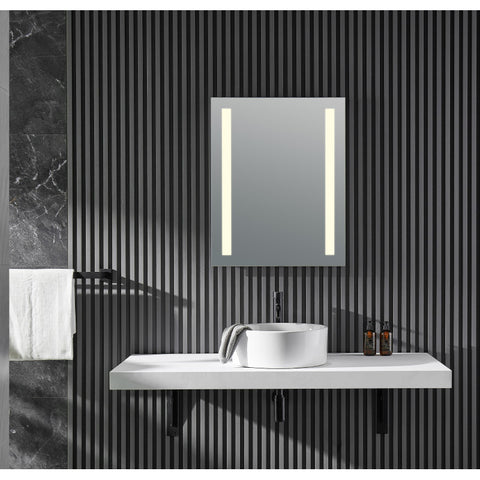 BA-LMDFV002WH - ANZZI Mantra 30 in. x 24 in. Frameless LED Bathroom Mirror