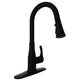 KF-AZ301MB - ANZZI Sifo Hands Free Touchless 1-Handle Pull-Down Sprayer Kitchen Faucet with Motion Sense and Fan Sprayer in Matte Black
