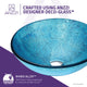 Accent Series Deco-Glass Vessel Sink Ice