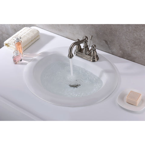 LS-AZ097 - ANZZI Cadenza Series 20.5 in. Ceramic Drop In Sink Basin in White