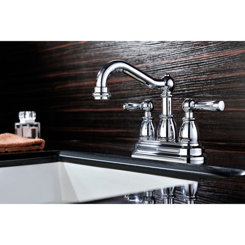 Edge Series 4 in. Centerset 2-Handle Mid-Arc Bathroom Faucet in Polished Chrome