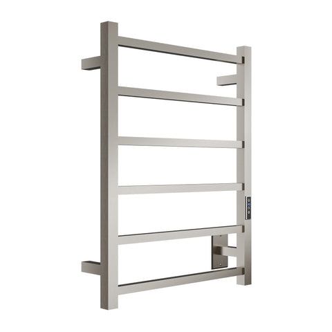 Charles Series 6-Bar Stainless Steel Wall Mounted Electric Towel Warmer Rack in Brushed Nickel Charles Series 6-Bar Stainless Steel Wall Mounted Electric Towel Warmer Rack in Brushed Nickel
