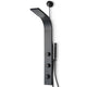 Cici Series 39 in. 2-Jetted Shower Tower with Heavy Rain Showerhead and Spray Wand, Shower System in Matte Black