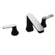 L-AZ902MB-BN - ANZZI 2-Handle 3-Hole 8 in. Widespread Bathroom Faucet With Pop-up Drain in Matte Black & Brushed Nickel