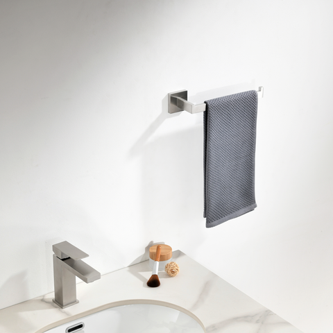 ANZZI Complete 5-Piece Bathroom Hardware Set (Includes Two Towel Bars), RHINO ALLOY Certified Stainless Steel & Zinc, Multiple Finishes