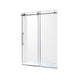 ANZZI Series 48 in. by 76 in. Frameless Sliding Shower Door in Chrome with Handle