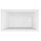 AZ3672VNS-801 - ANZZI Illyrian 6 ft. Acrylic Reversible Drain Rectangular Bathtub in White with 3-Piece Faucet and Handshower