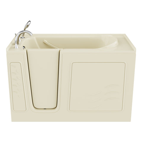 ANZZI Coupe Series 30 in. x 60 in. Left Drain Quick Fill Walk-In Soaking Tub in Biscuit