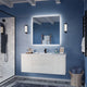 ANZZI 48 in W x 20 in H x 18 in D Bath Vanity with Cultured Marble Vanity Top in White with White Basin & Mirror