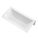 ANZZI 5 ft. Acrylic Rectangle Tub With 34 in. by 58 in. Frameless Hinged Tub Door