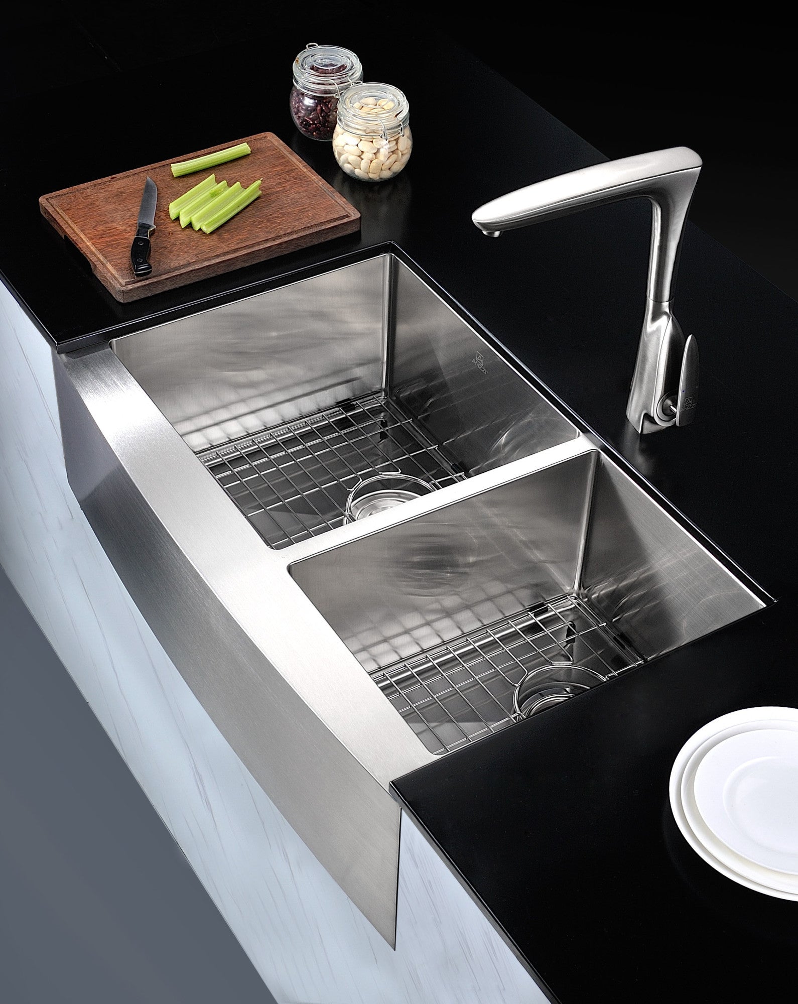 K-AZ3320-4A - ANZZI Elysian Farmhouse Stainless Steel 33 in. 0