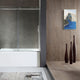 60 in. L x 30 in. W x 83 in. H Right Drain White Rectangular Tub with Frameless Sliding Tub Door in Polished Chrome