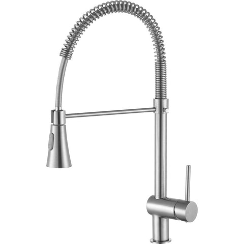 Carriage Single Handle Standard Kitchen Faucet in Brushed Nickel Carriage Single Handle Standard Kitchen Faucet in Brushed Nickel